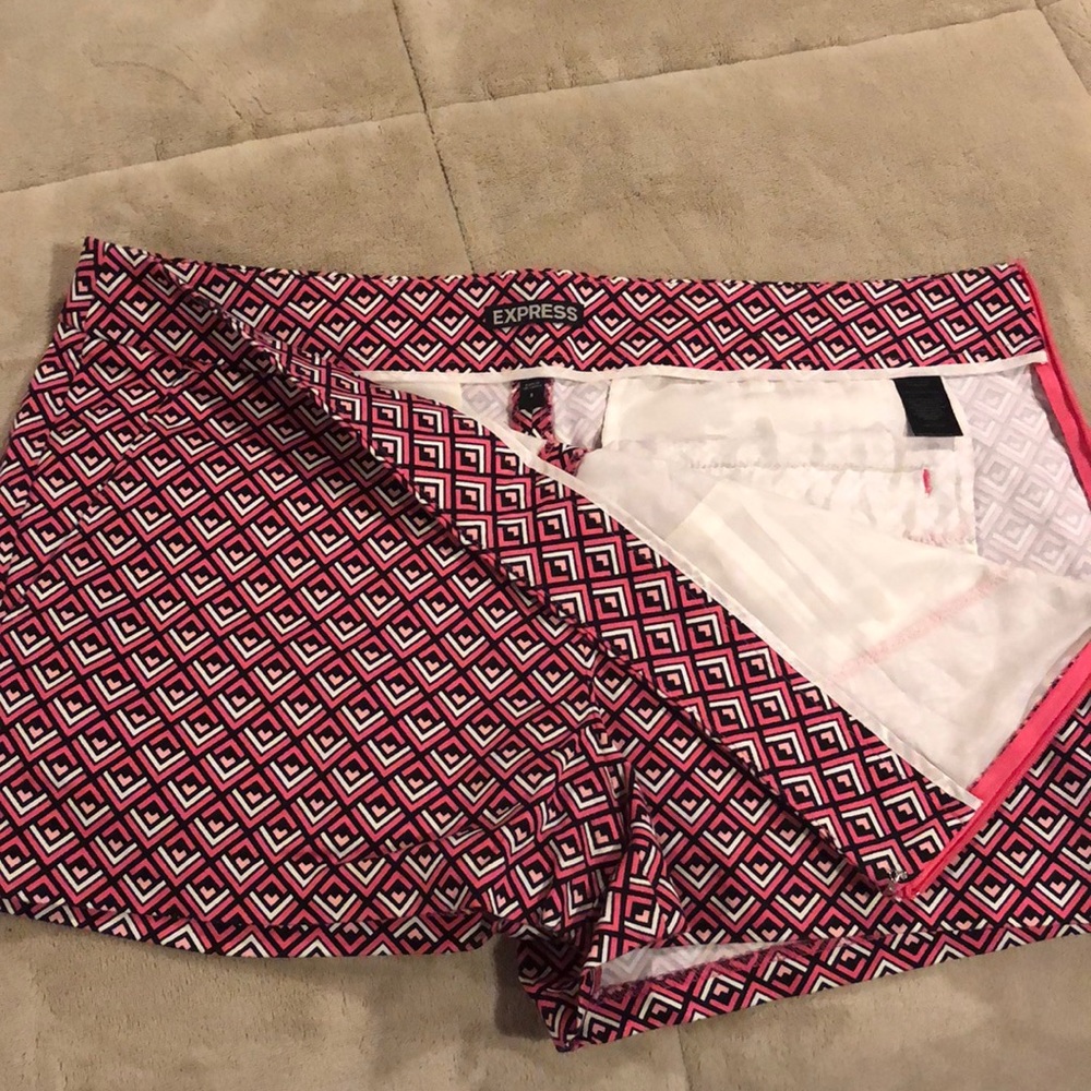 Hot pink and black express shorts